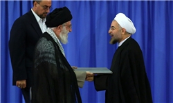 رهبر معظم انقلاب حکم ریاست جمهوری روحانی را تنفیذ فرمودند + متن حکم