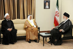 رهبر معظم انقلاب در دیدار امیر کویت: امنیت خلیج فارس در گرو روابط سالم کشورهای منطقه است